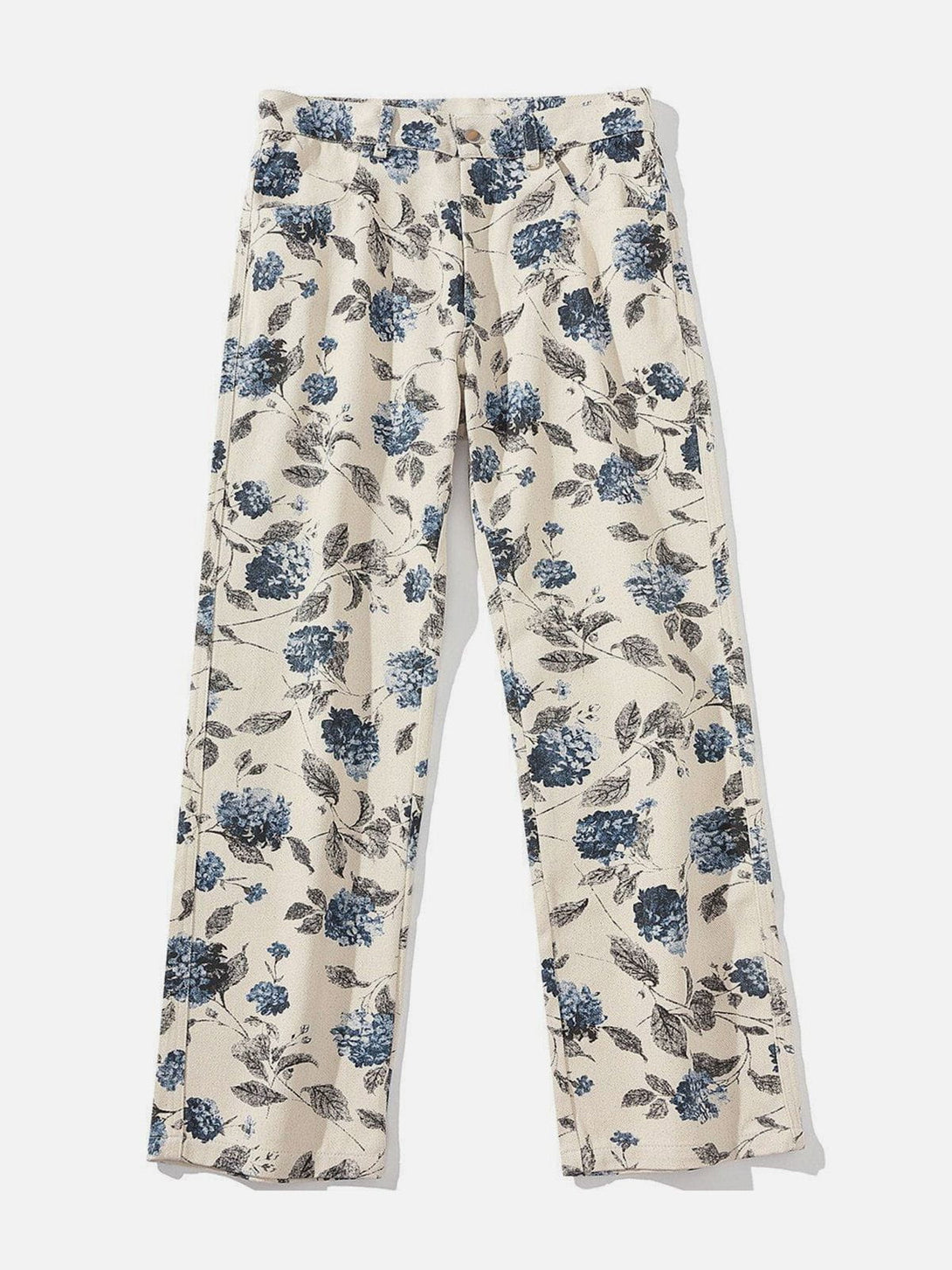 Majesda® - Full Flower Print Pants outfit ideas streetwear fashion