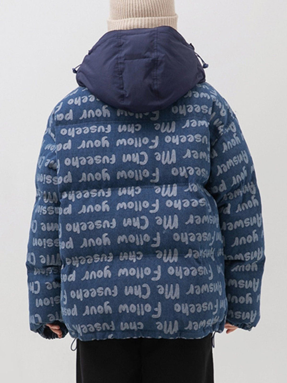 Majesda® - Fully Printed Removable Hat Winter Coat outfit ideas, streetwear fashion - majesda.com