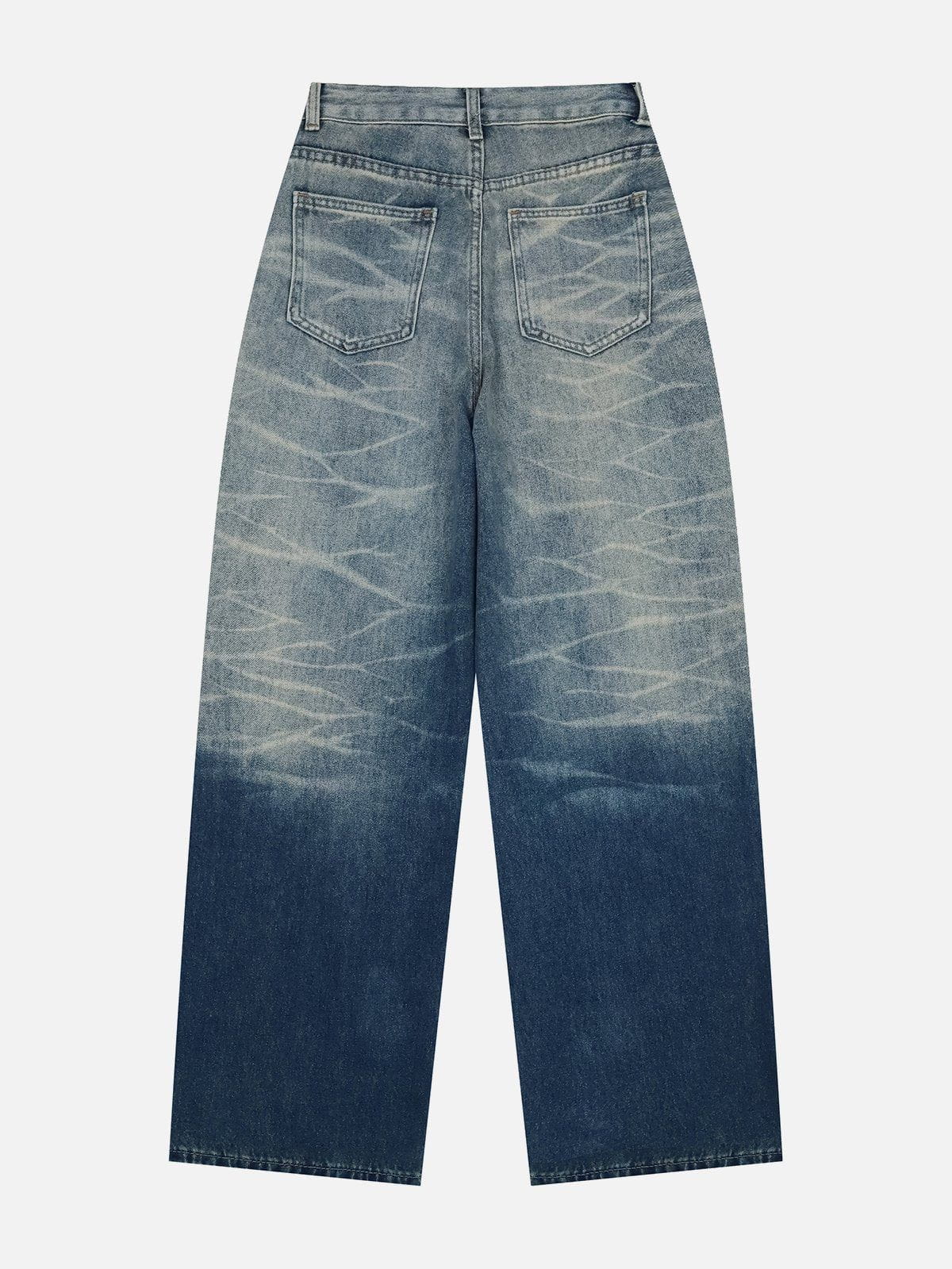 Majesda® - Gradient Ripple Jeans