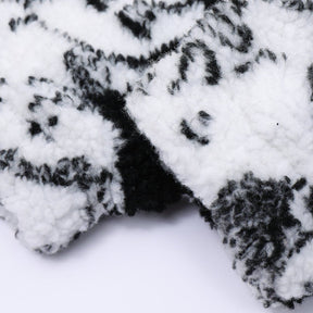 Majesda® - Head Full of Prints Sherpa Winter Coat outfit ideas streetwear fashion