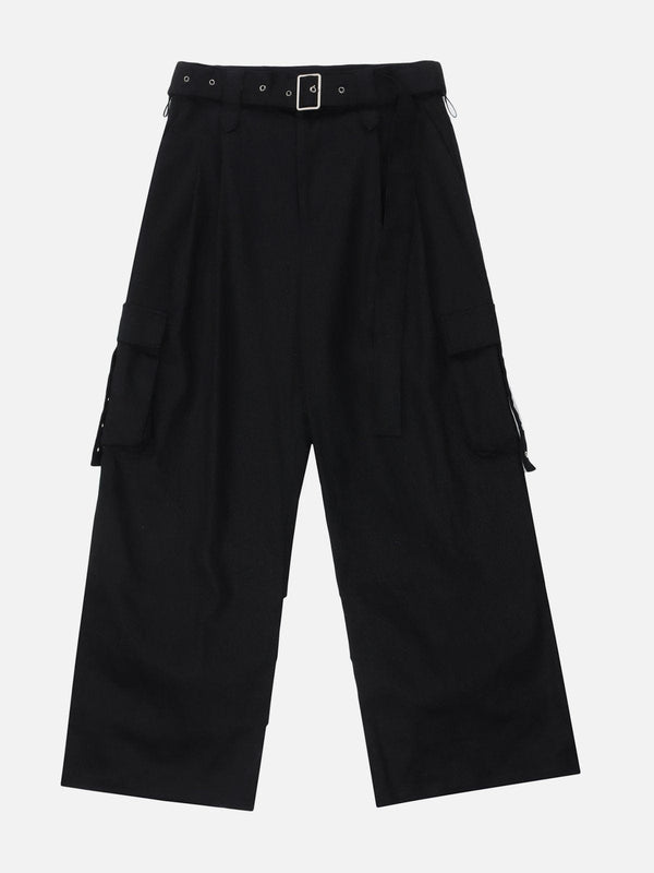 Majesda® - Hem Pleats Cargo Pants outfit ideas streetwear fashion