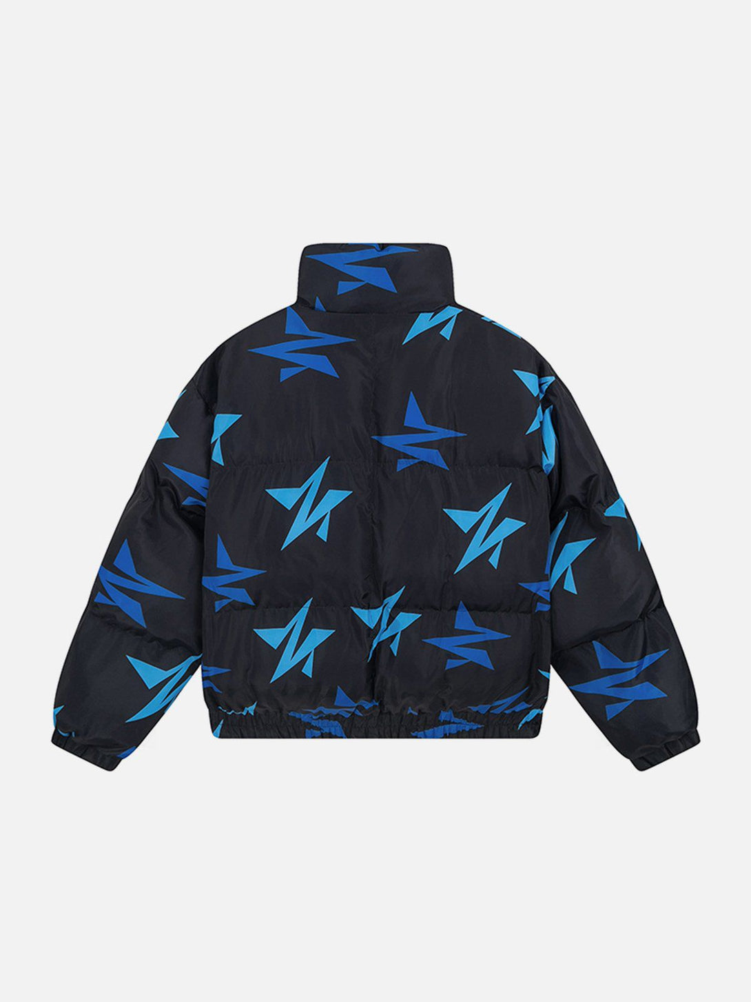 Majesda® - Irregular Stars Print Winter Coat outfit ideas streetwear fashion