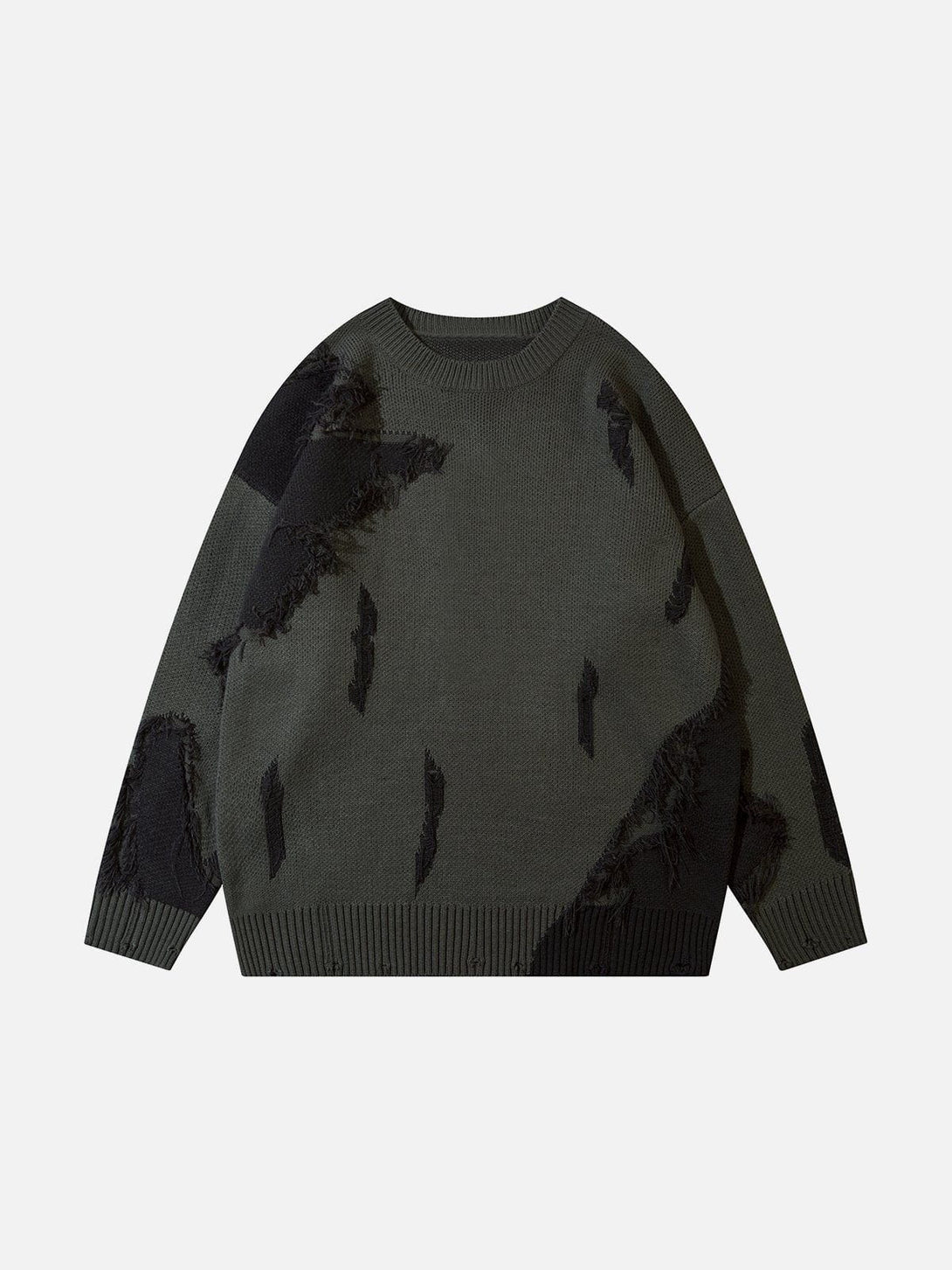 Majesda® - Jacquard Stitching Sweater outfit ideas streetwear fashion