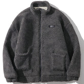 Majesda® - Label Sherpa Winter Coat outfit ideas streetwear fashion