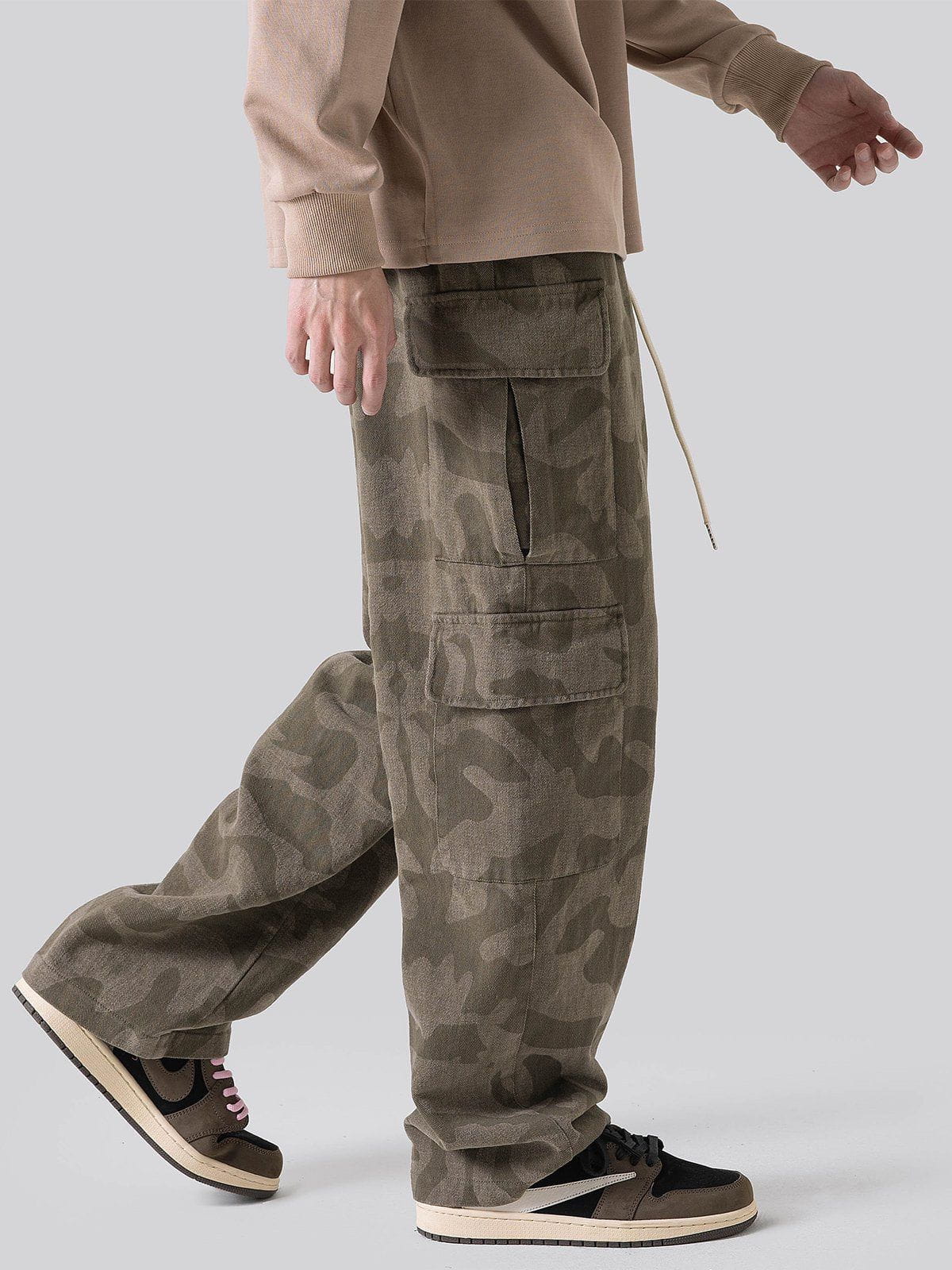 Majesda® - Large Multi-Pocket Cargo Pants outfit ideas streetwear fashion