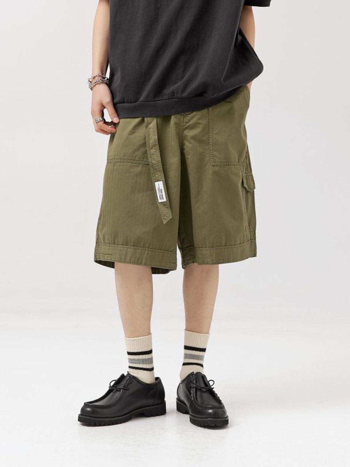 Majesda® - Large Pocket Cargo Shorts outfit ideas streetwear fashion