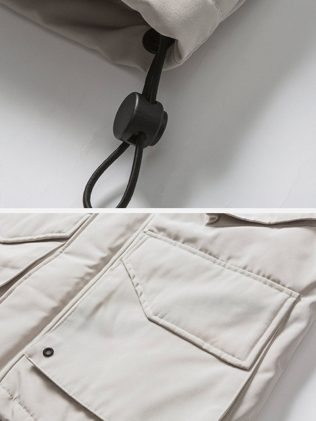 Majesda® - Large Pocket Cargo Winter Coat outfit ideas streetwear fashion