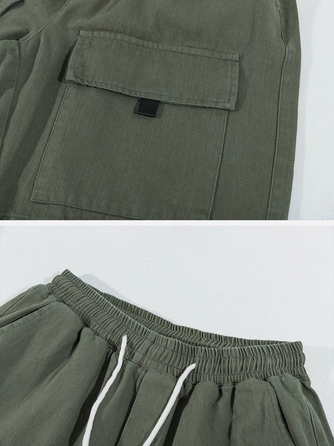 Majesda® - Large Pocket Drawstring Shorts outfit ideas streetwear fashion