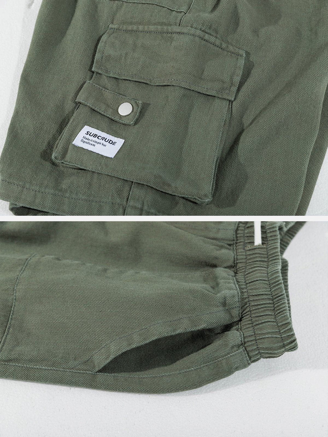 Majesda® - Large Pocket Patchwork Shorts outfit ideas streetwear fashion