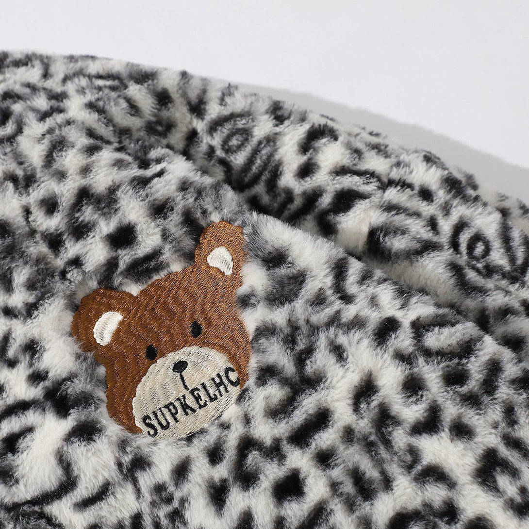 Majesda® - Leopard Pattern Winter Coat outfit ideas streetwear fashion