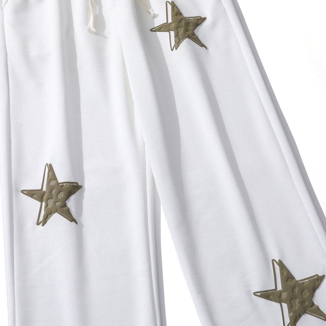 Majesda® - Leopard Star-print Pants outfit ideas streetwear fashion