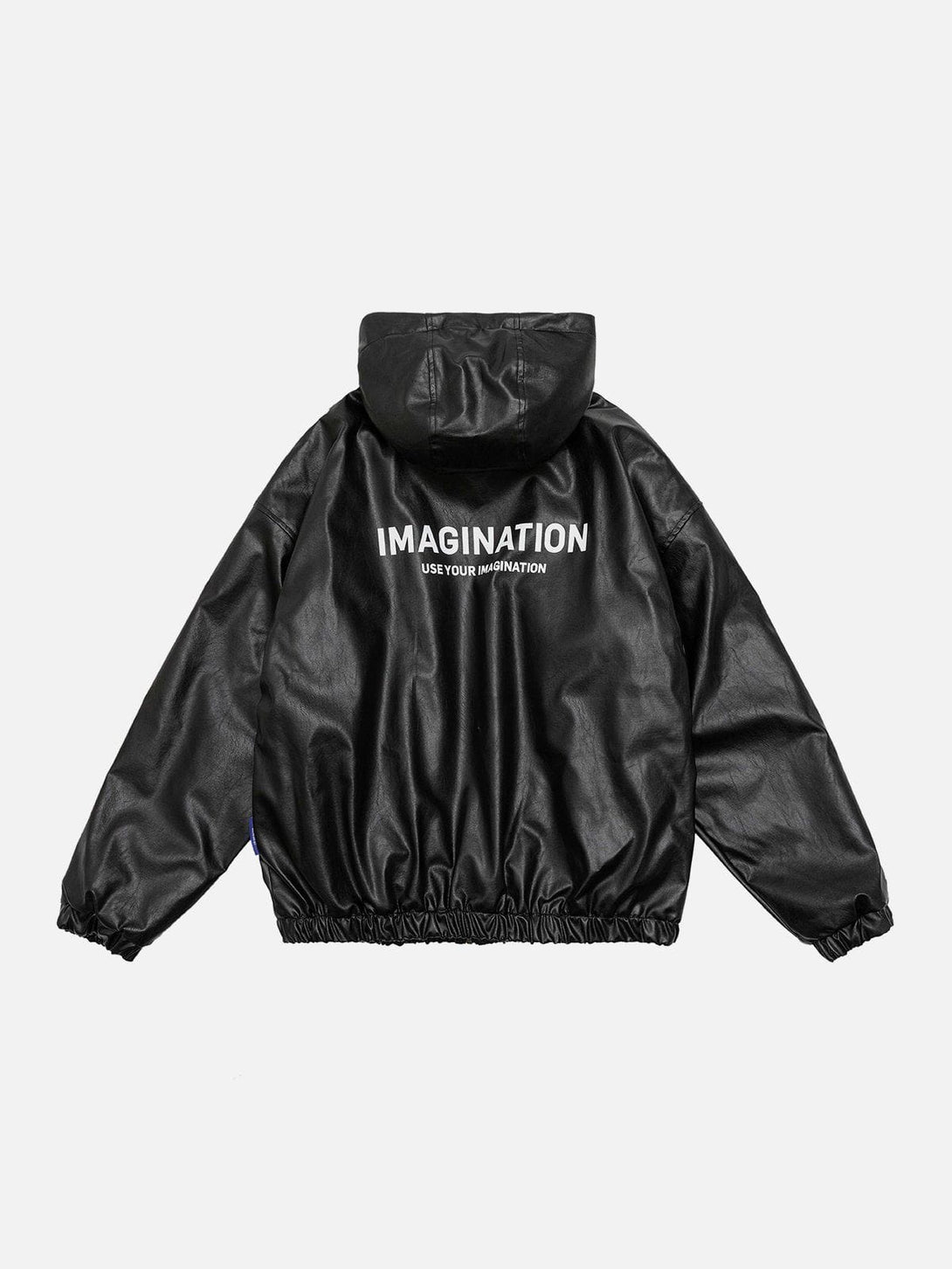 Majesda® - Letter Print Leather Jacket outfit ideas streetwear fashion