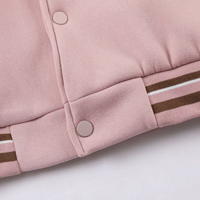 Majesda® - Letter Print Stitching Jacket outfit ideas, streetwear fashion - majesda.com