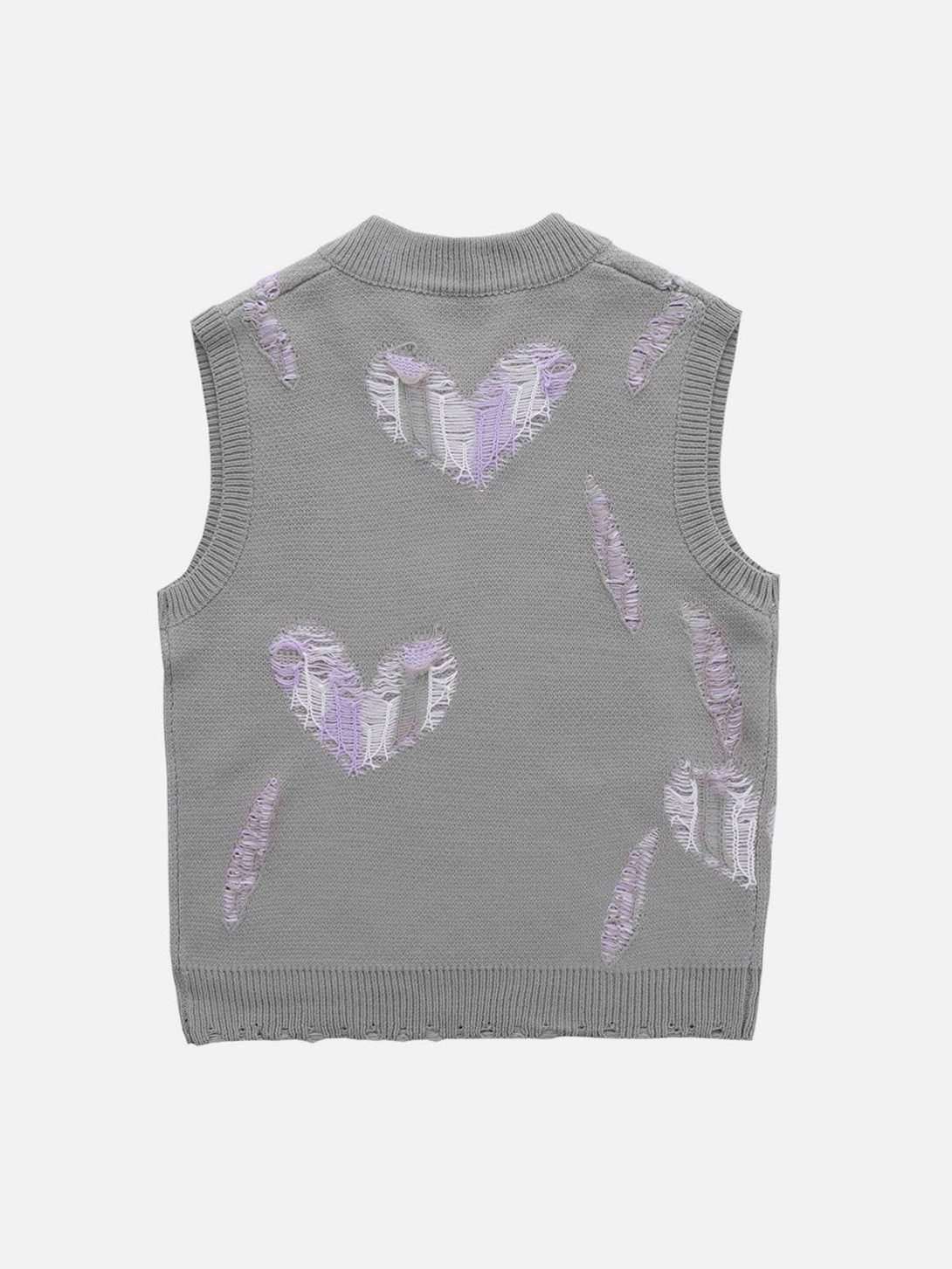 Majesda® - Love Embroidery Sweater Vest outfit ideas streetwear fashion