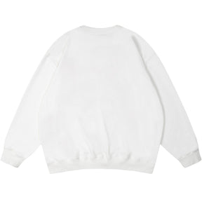 Majesda® - Love Plaid Patch Sweatshirt outfit ideas streetwear fashion