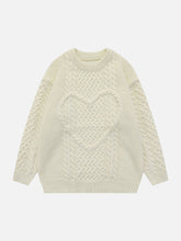 Majesda® - Love Twist Sweater outfit ideas streetwear fashion