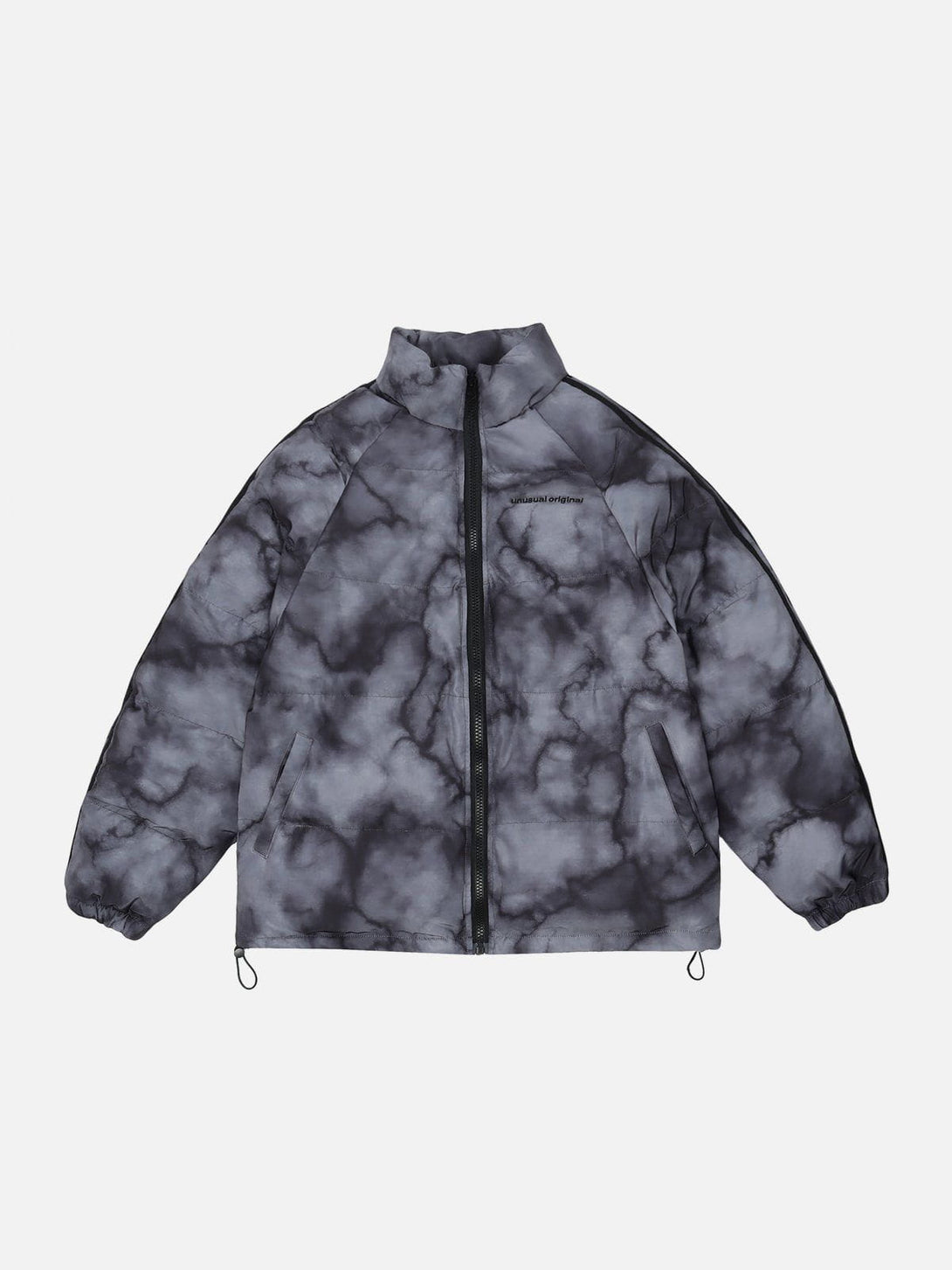 Majesda® - Marbled Smudge Gradient Winter Coat outfit ideas streetwear fashion