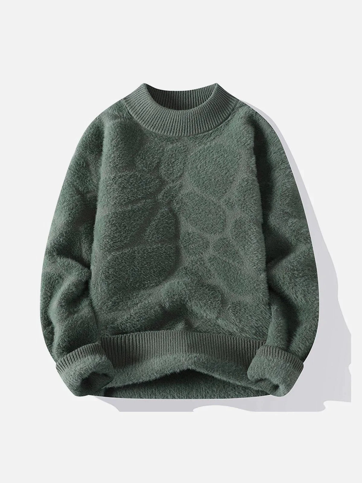 Majesda® - Mink Fleece Solid Warm Sweater outfit ideas streetwear fashion