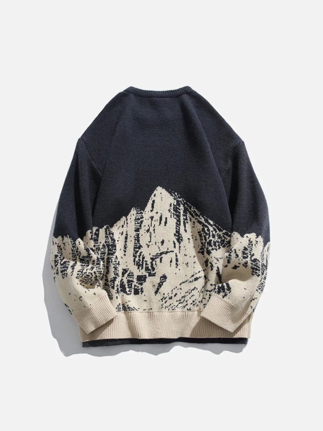 Majesda® - Mountains Knit Sweater outfit ideas streetwear fashion