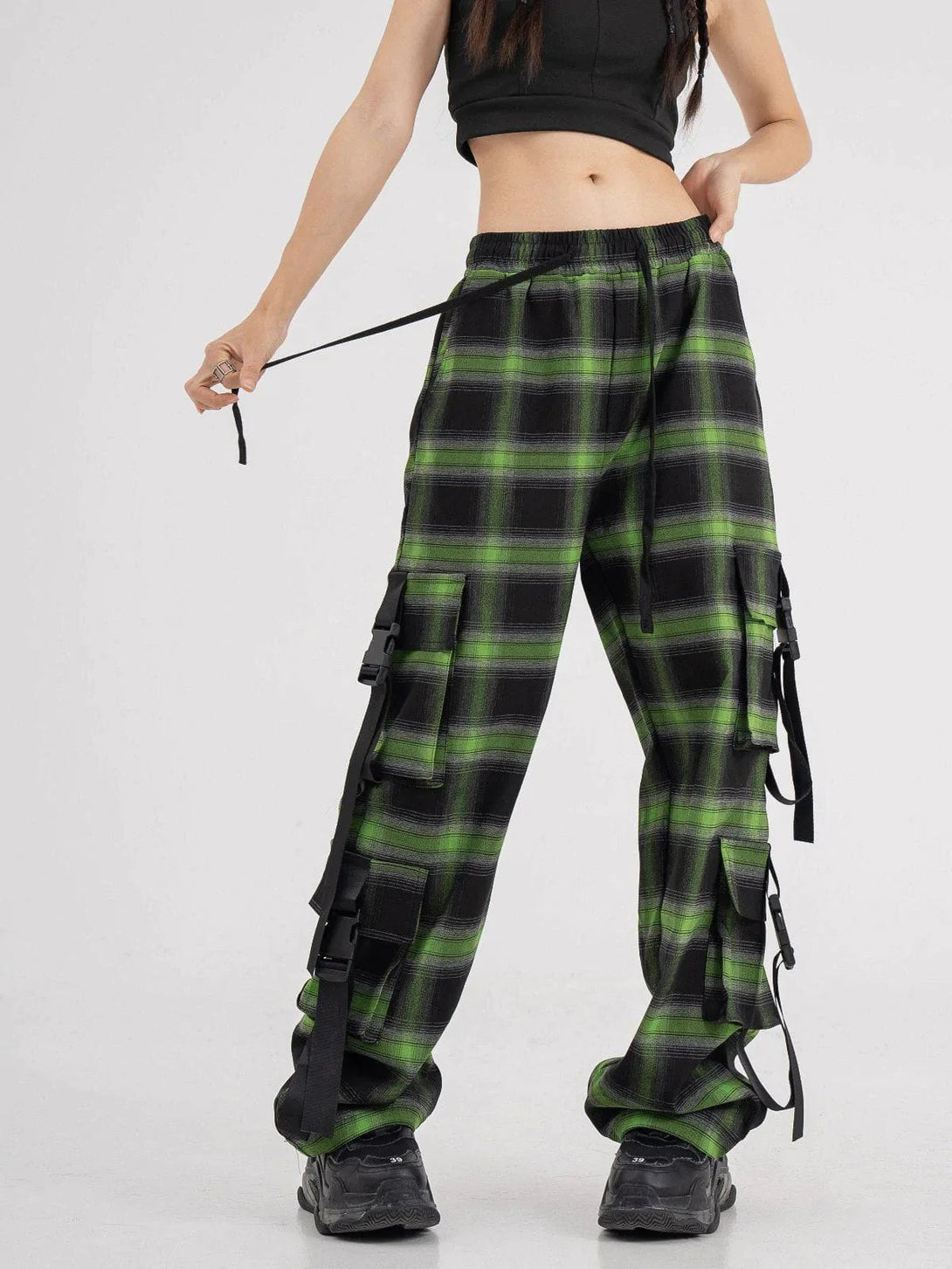 Majesda® - Multi-Pocket Streamer Pants outfit ideas streetwear fashion
