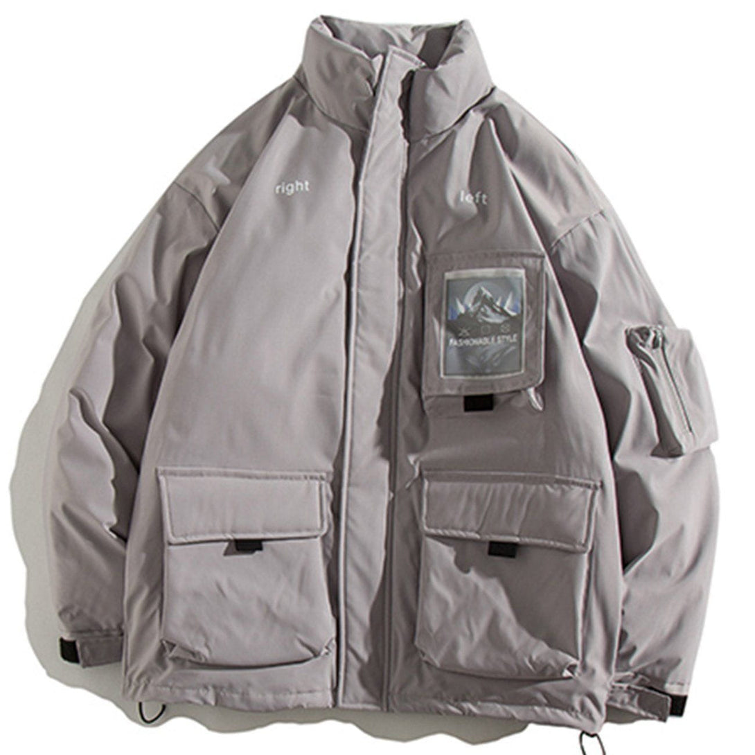 Majesda® - Multi-pocket Winter Coat outfit ideas streetwear fashion