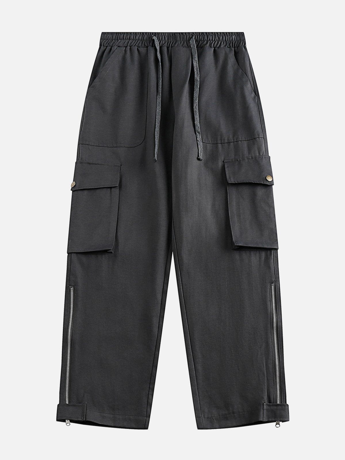 Majesda® - Multi-pocket ZIP UP Cargo Pants outfit ideas streetwear fashion
