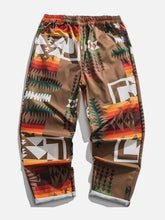 Majesda® - Pattern Full Print Pants outfit ideas streetwear fashion