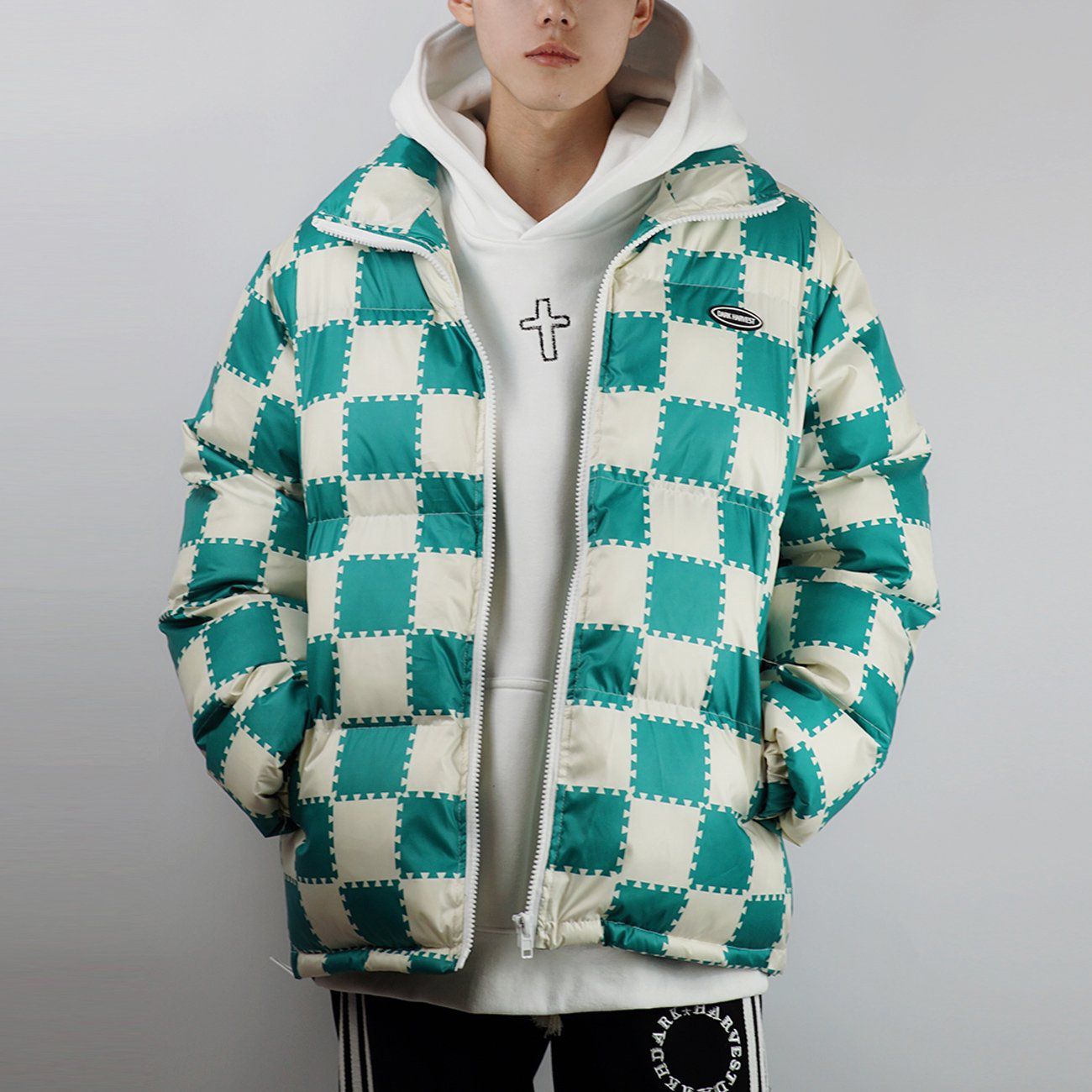 Majesda® - Plaid Print Winter Coat outfit ideas streetwear fashion