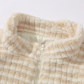 Majesda® - Plaid Simple Winter Coat outfit ideas streetwear fashion