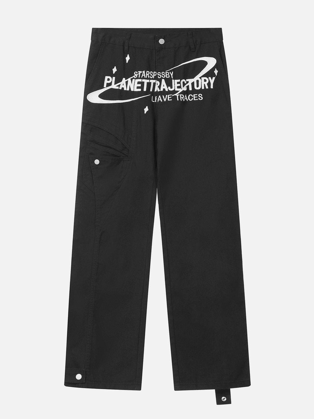 Majesda® - planetary trajectory Graphic Pants outfit ideas streetwear fashion