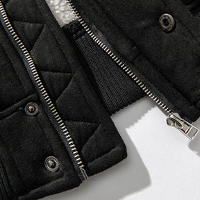 Majesda® - Pocket Design Deerskin Velvet Winter Coat outfit ideas streetwear fashion