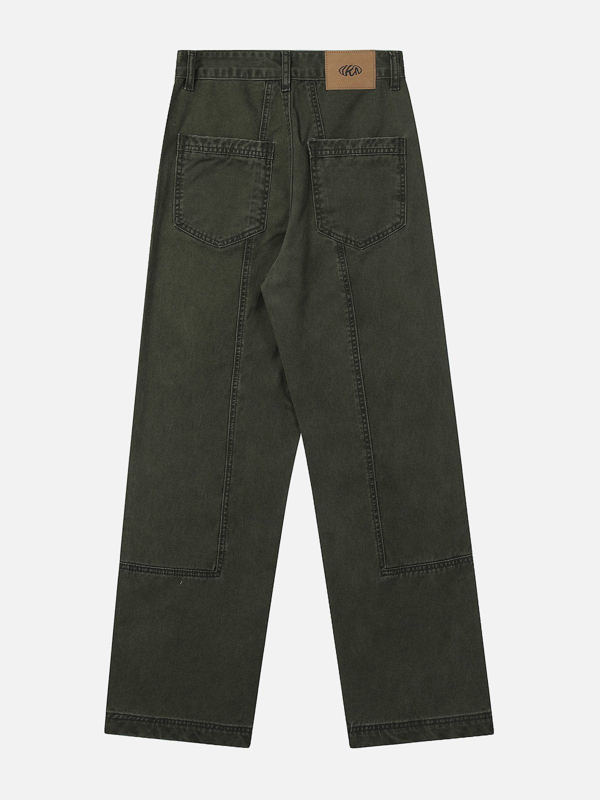 Majesda® - Pocket Patchwork Cargo Pants outfit ideas streetwear fashion