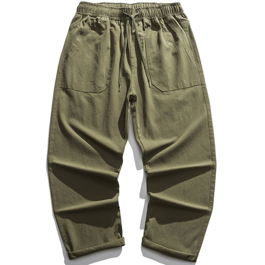 Majesda® - Pocket Solid Pants outfit ideas streetwear fashion
