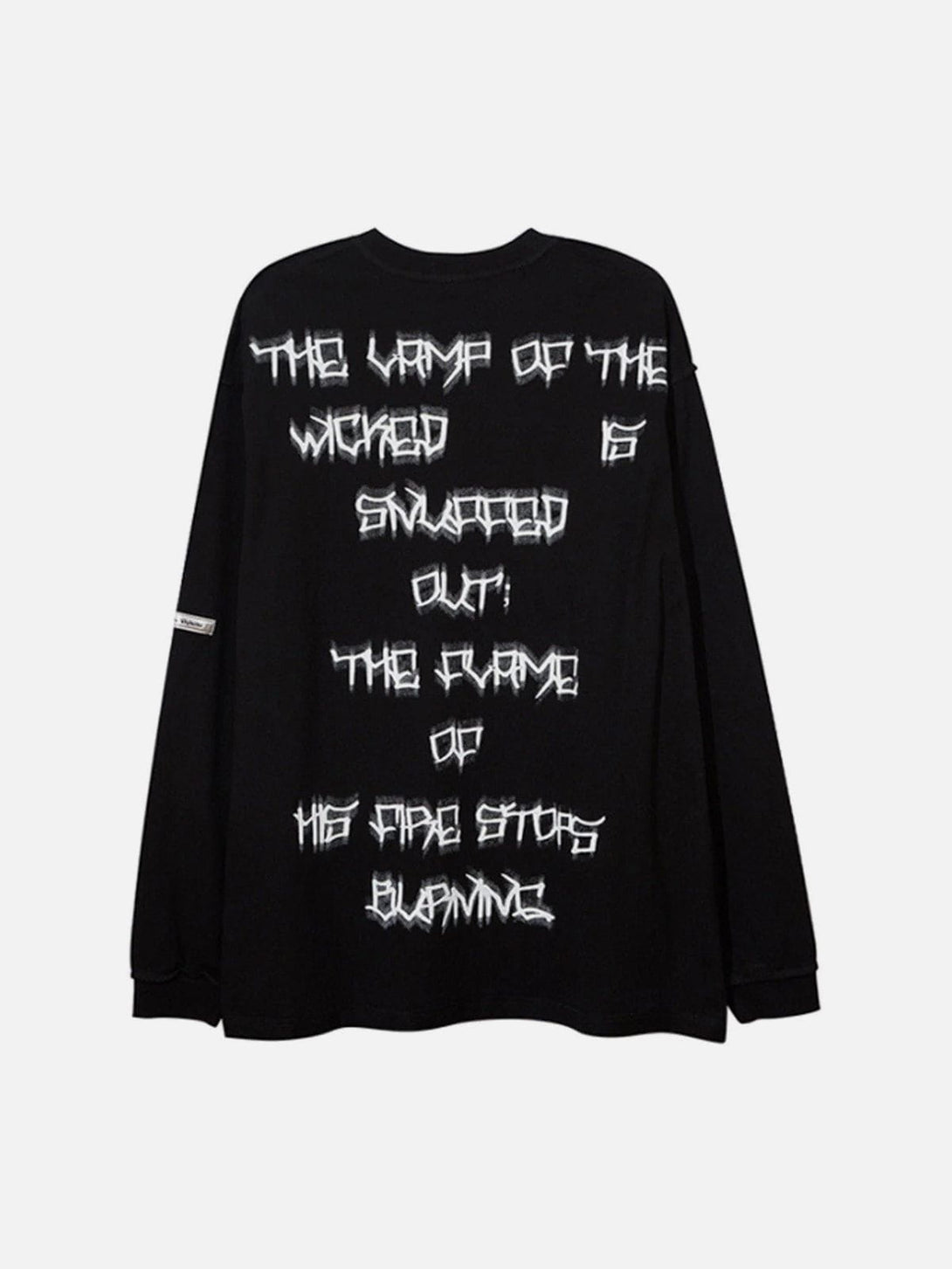 Majesda® - Portrait Letters Graffiti Long Sleeves outfit ideas streetwear fashion