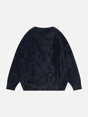 Majesda® - Rabbit Jacquard Sweater outfit ideas streetwear fashion
