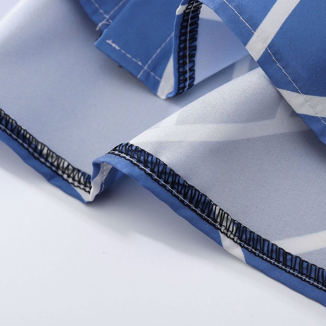 Majesda® - Random Stripe Short Sleeve Shirt outfit ideas streetwear fashion