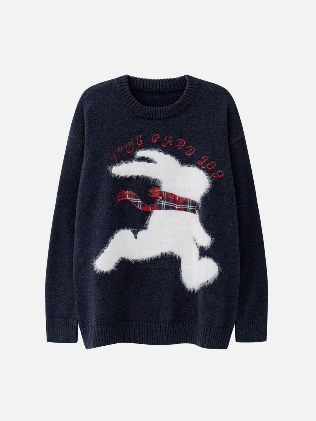 Majesda® - Scarf Cute Rabbit Sweater outfit ideas streetwear fashion