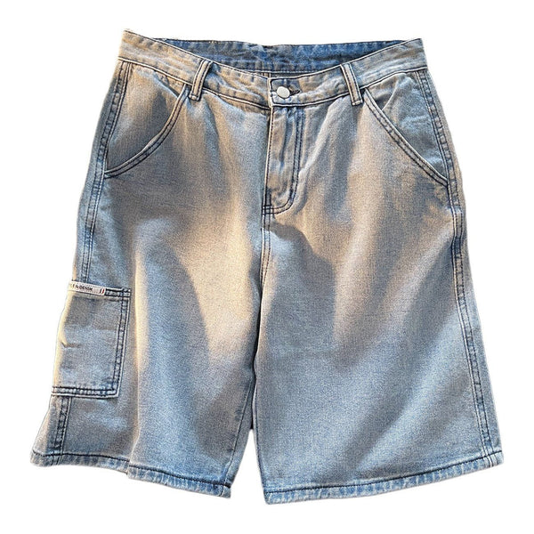 Majesda® - Side Pocket Cargo denim Shorts outfit ideas streetwear fashion