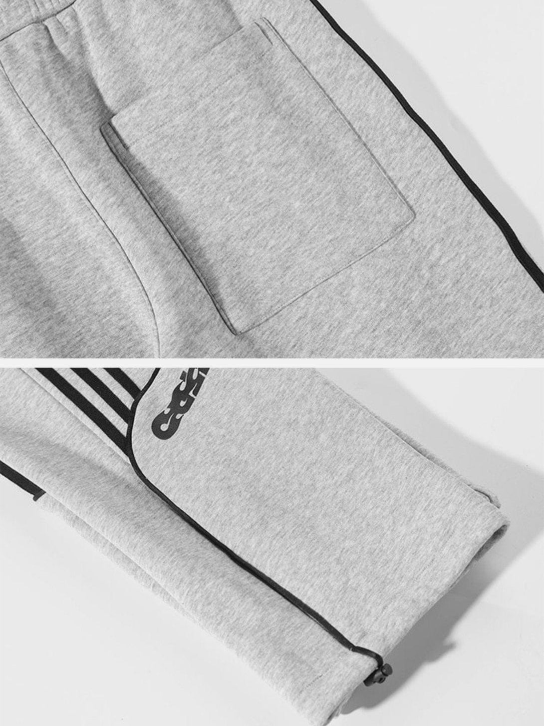 Majesda® - Side Stripe Sweatpants outfit ideas streetwear fashion