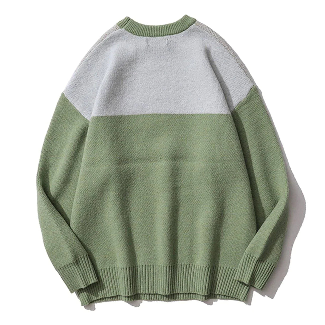 Majesda® - Sleepy Rabbit Knit Sweater outfit ideas streetwear fashion