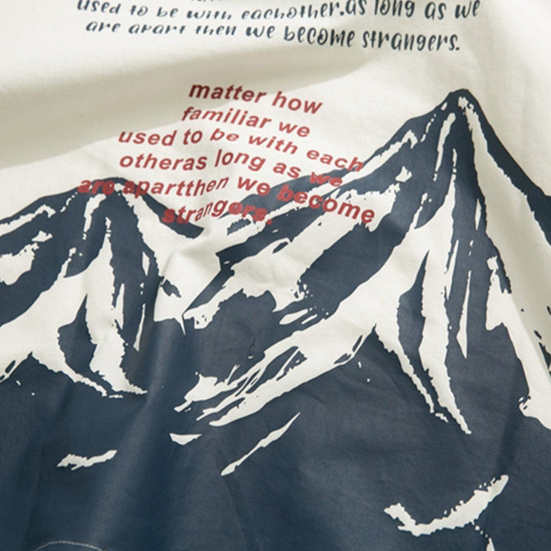 Majesda® - Snow Mountain Short Sleeve Shirt outfit ideas streetwear fashion