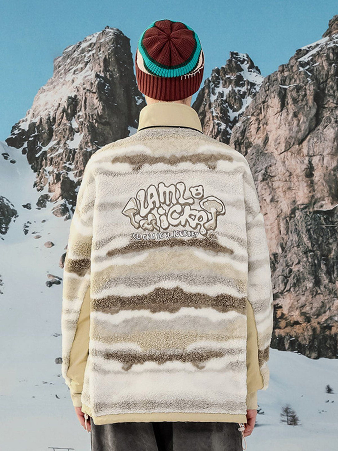 Majesda® - Snow Mountain Tie Dye Sweatshirt outfit ideas streetwear fashion