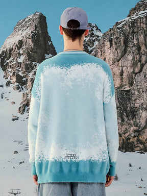 Majesda® - Snow Tie Dye Gradient Cardigan outfit ideas streetwear fashion