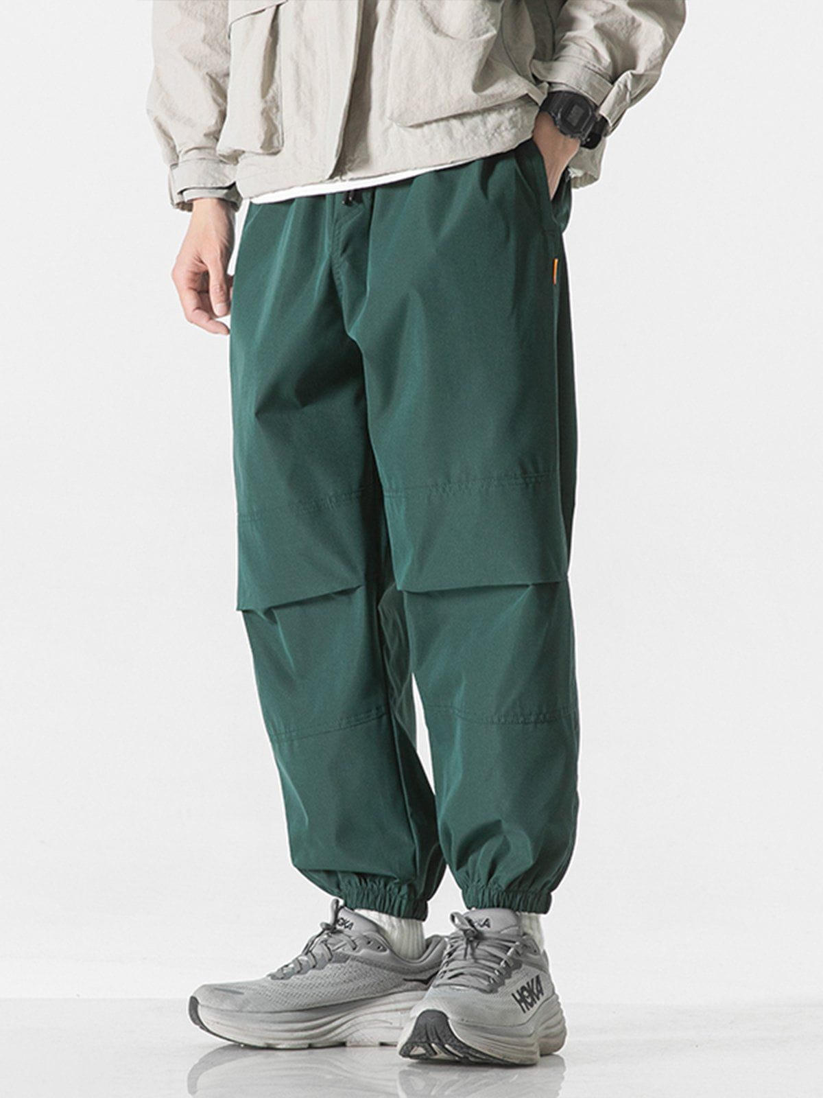 Majesda® - Solid Color Drawstring Cargo Pants outfit ideas streetwear fashion
