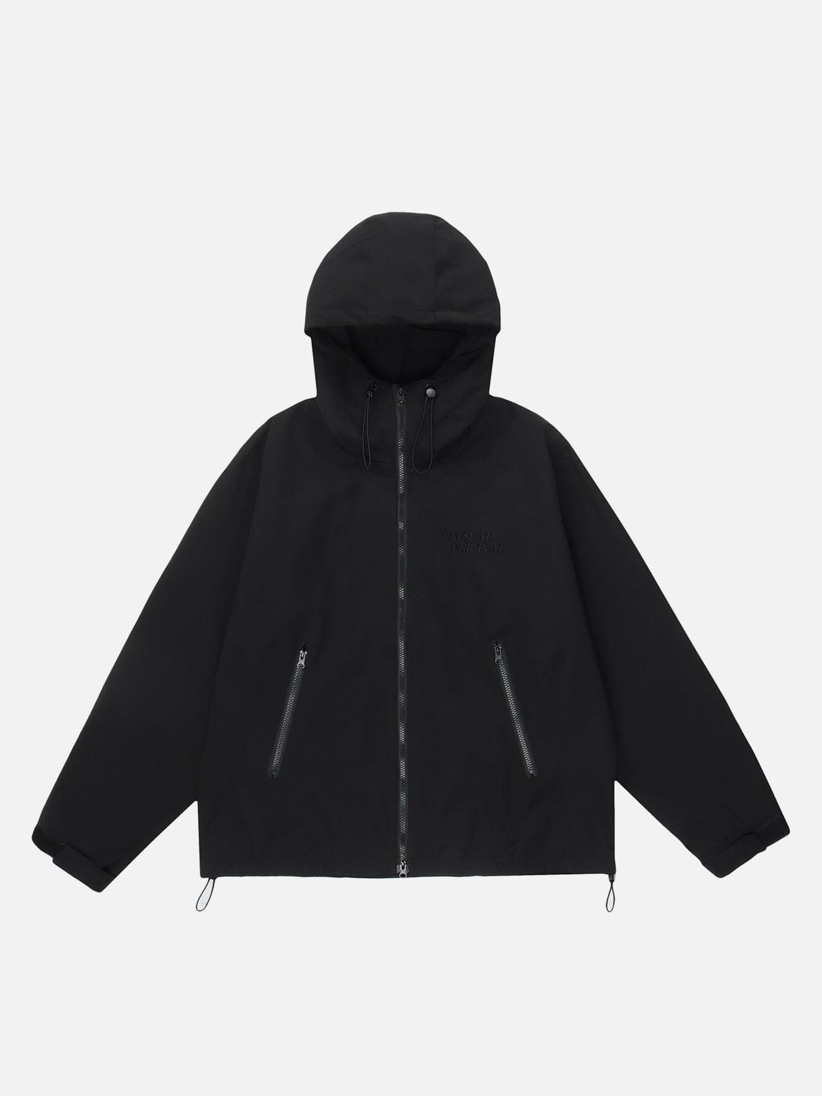 Majesda® - Solid Color Thickend Anorak outfit ideas, streetwear fashion - majesda.com