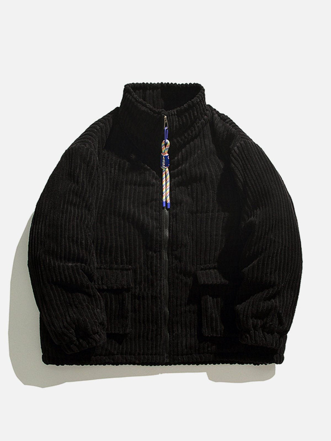Majesda® - Solid Corduroy Oversized Pocket Winter Coat outfit ideas streetwear fashion