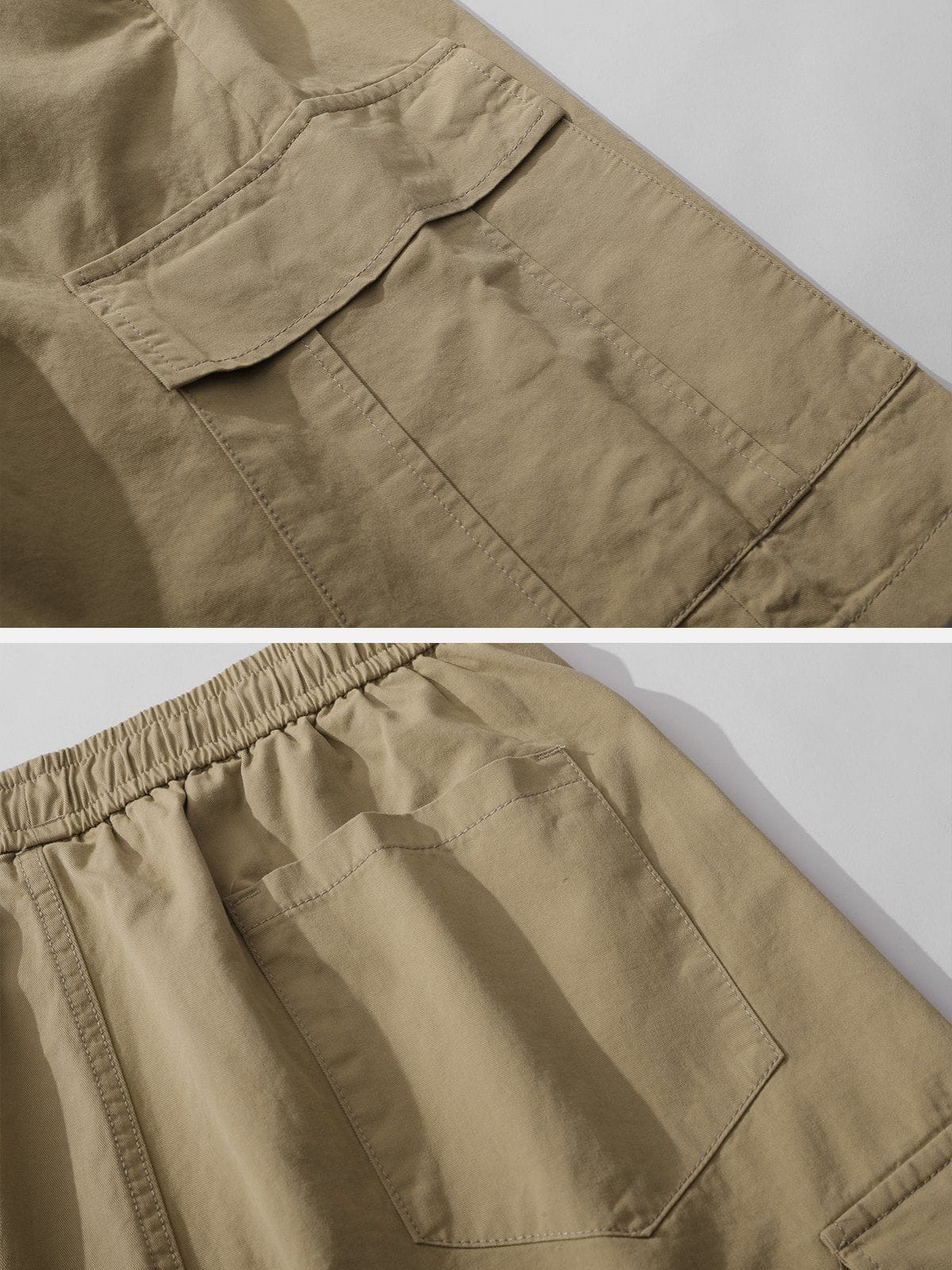 Majesda® - Solid Discreet Side Pockets Shorts outfit ideas streetwear fashion