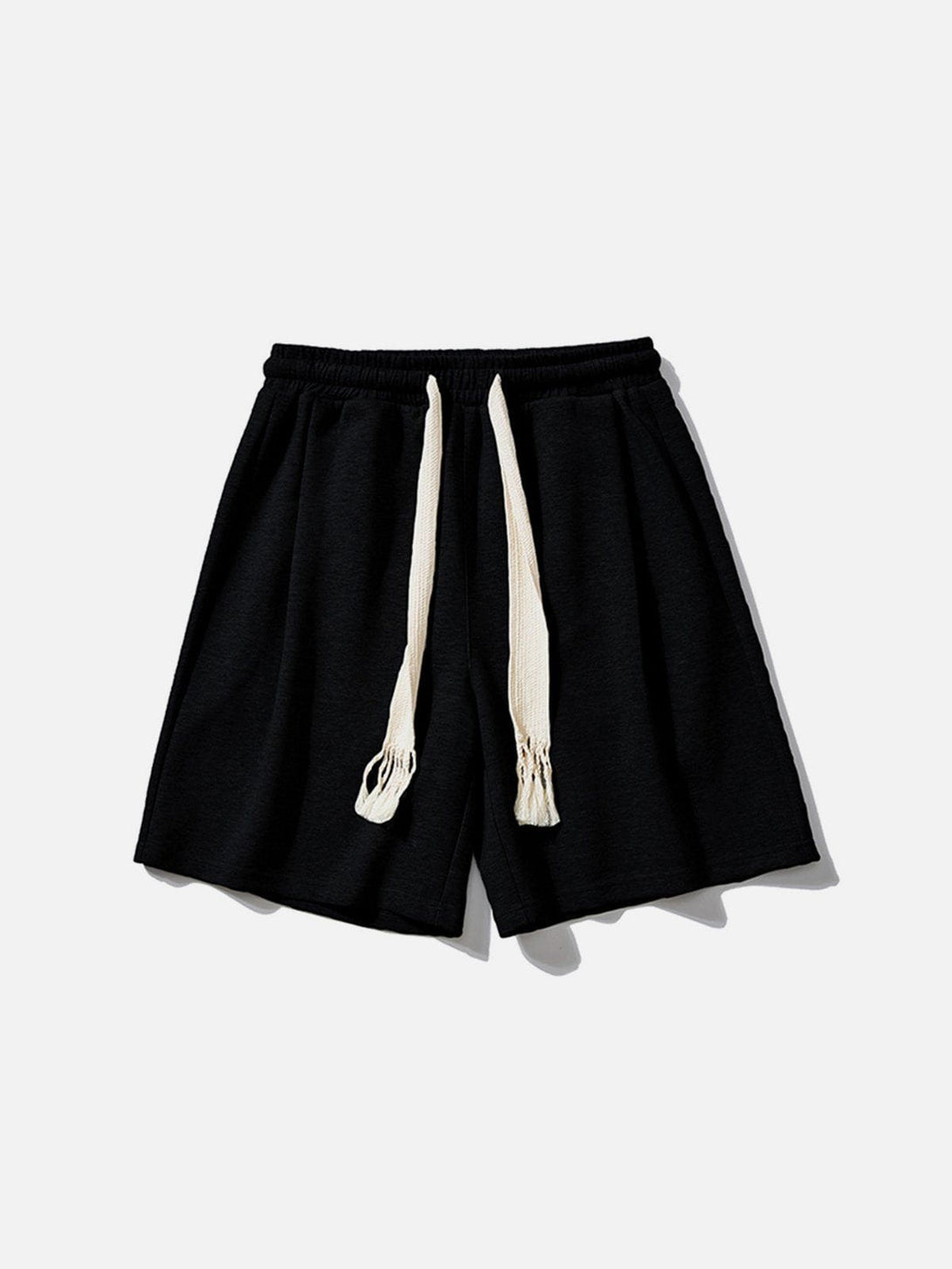 Majesda® - Solid Drawstring Shorts outfit ideas streetwear fashion