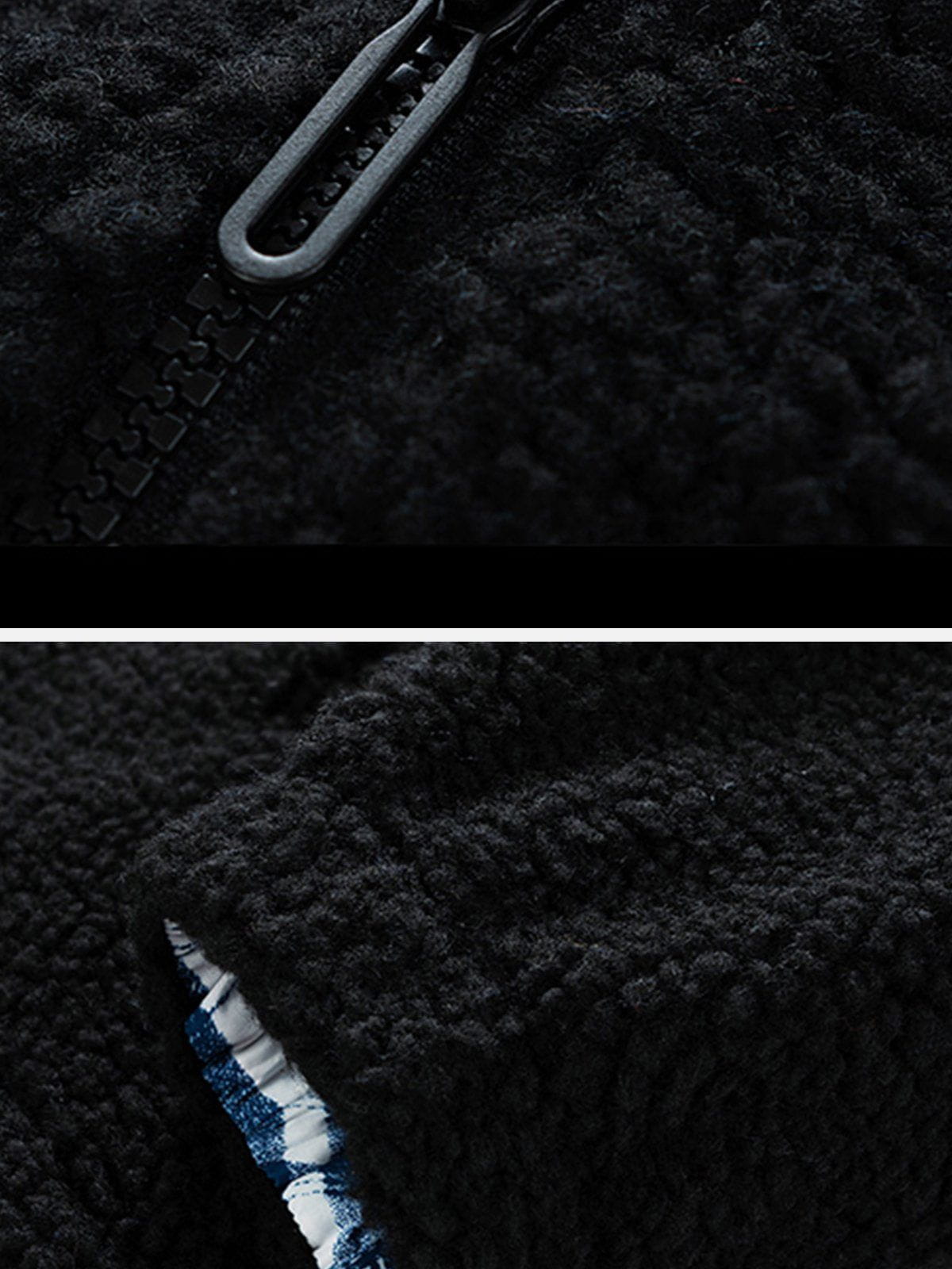 Majesda® - Solid Label Sherpa Jackets outfit ideas, streetwear fashion - majesda.com
