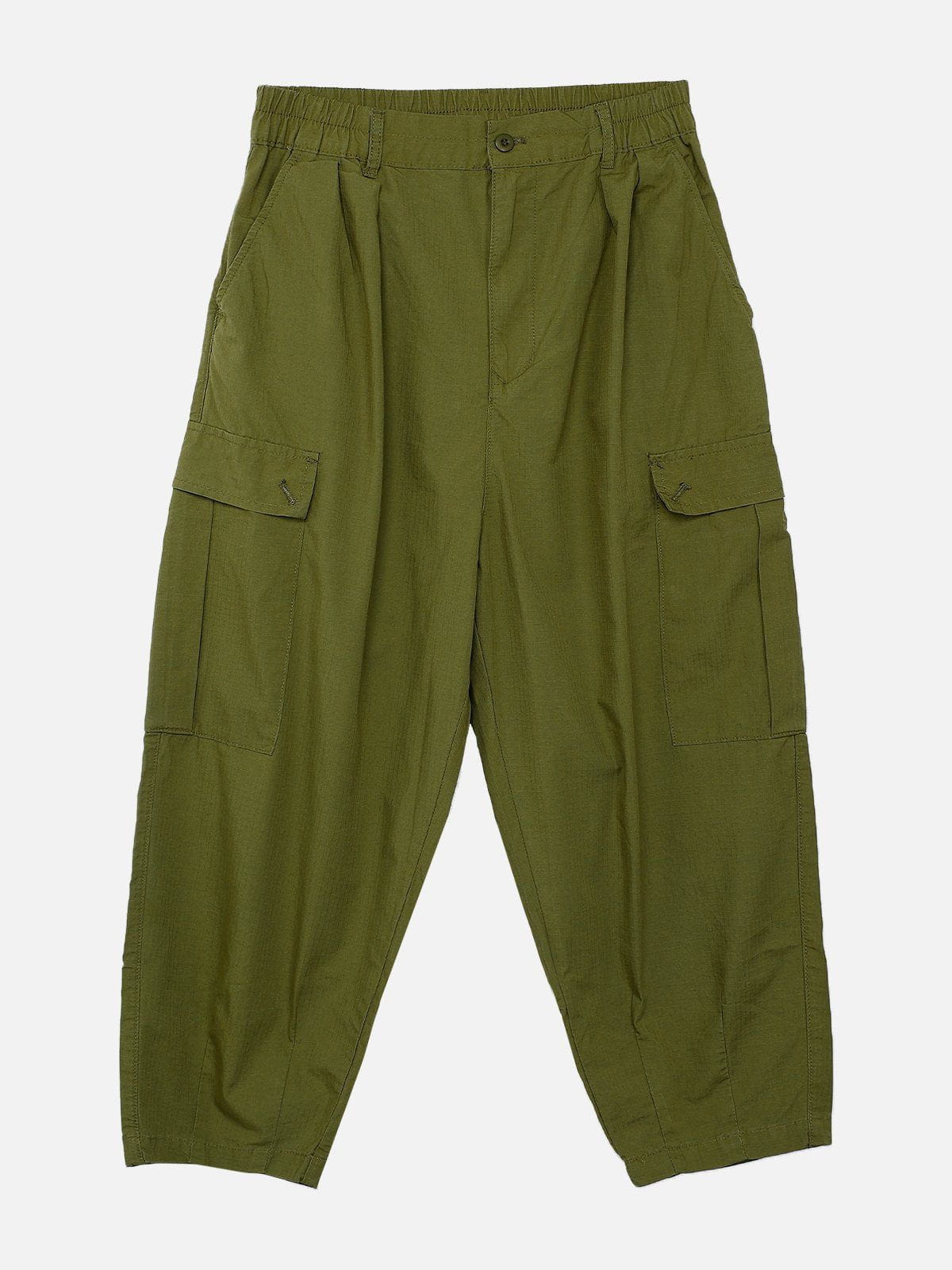 Majesda® - Solid Large Pocket Pants outfit ideas streetwear fashion